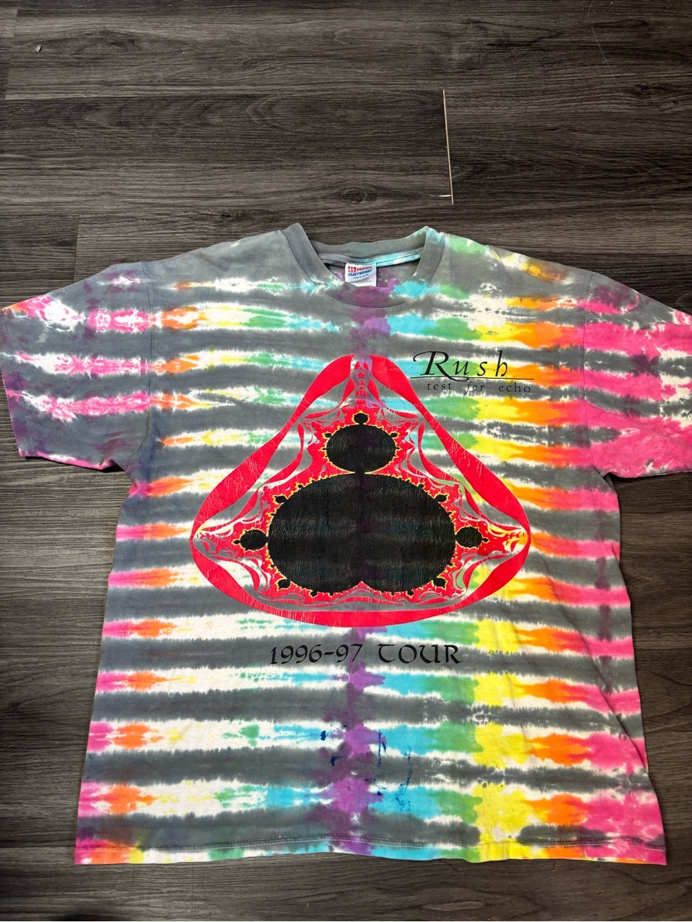 RUSH TEST FOR ECHO 1996 1997 TOUR vintage  t shirt Tie Dye AOP  XL single stitch